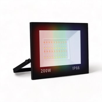 Refletor LED SMD 200W RGB Com Controle