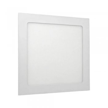 Luminária Plafon 18W LED Quadrado Embutir 6500K