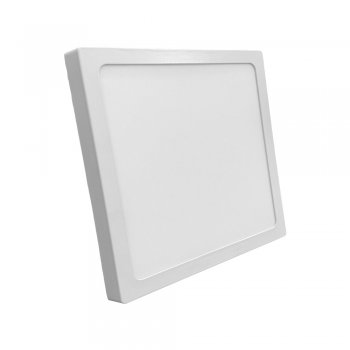 Plafon Led Sobrepor 18w Quadrado 6500k Branco Frio Bivolt