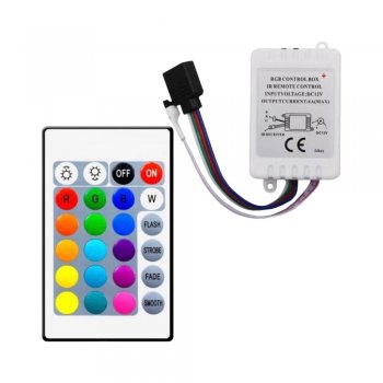 Controle Controlador e Receptor Para Fita LED RGB 3528 e 5050