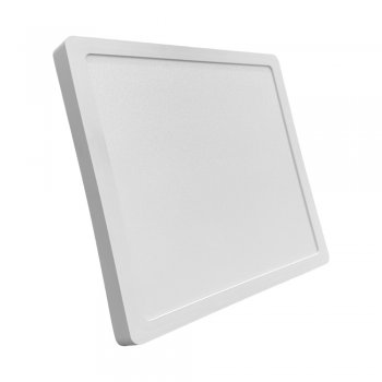 Plafon Led Sobrepor 24w Quadrado 3000k Branco Quente Bivolt