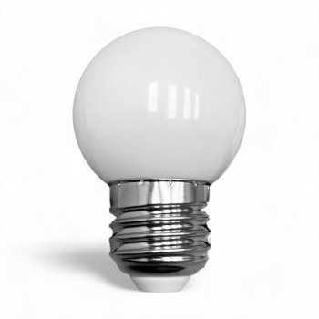 Lâmpada LED Bulbo Bolinha G45 3w Bivolt E27 Branco Quente 3000k