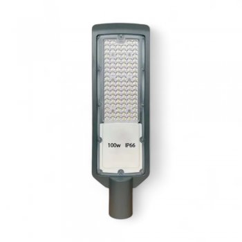 Luminária Publica LED 100w SMD IP66 Para Poste Branco Frio 6500k Com Relê Fotocélula