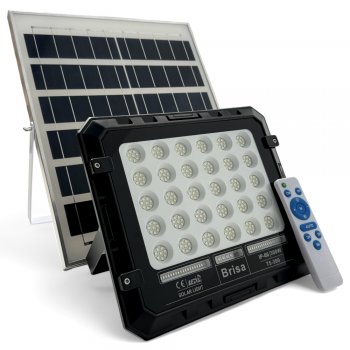 Refletor LED Solar com Controle 300w Auto Recarregável 6500k IP67