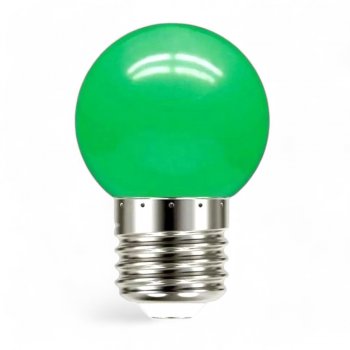 Lâmpada LED Bulbo Bolinha 3W E27 Verde