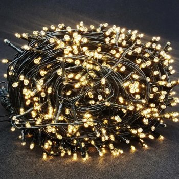 KIT  com 10 unidades de Pisca-Pisca LEDS Branco Quente 100 LEDS 110V Função